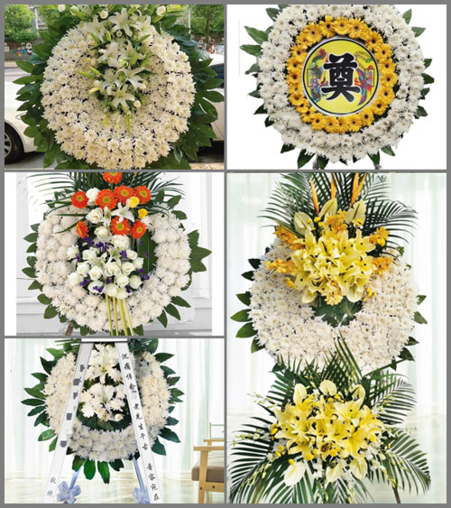 山西晋中灵石县南关镇金旺村花圈速递